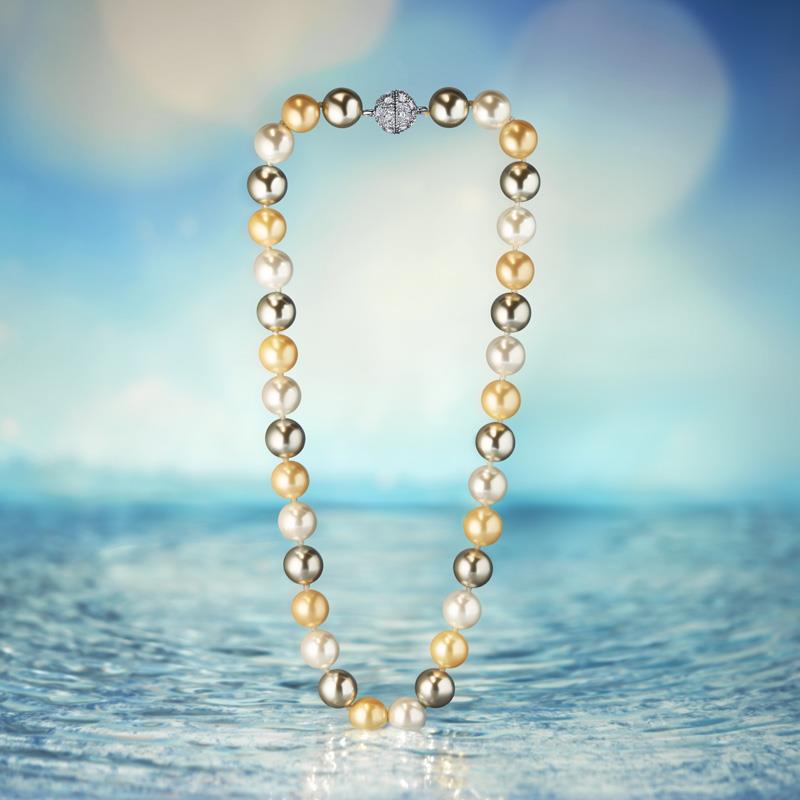 Multi-color Shell Pearl Necklace