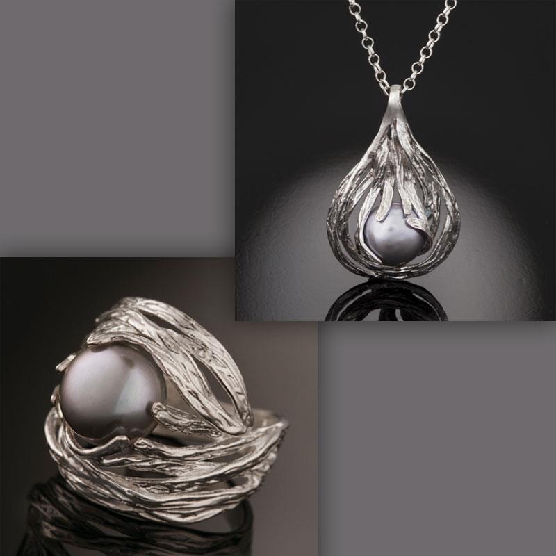 Holy Land Pearl Ring & Necklace