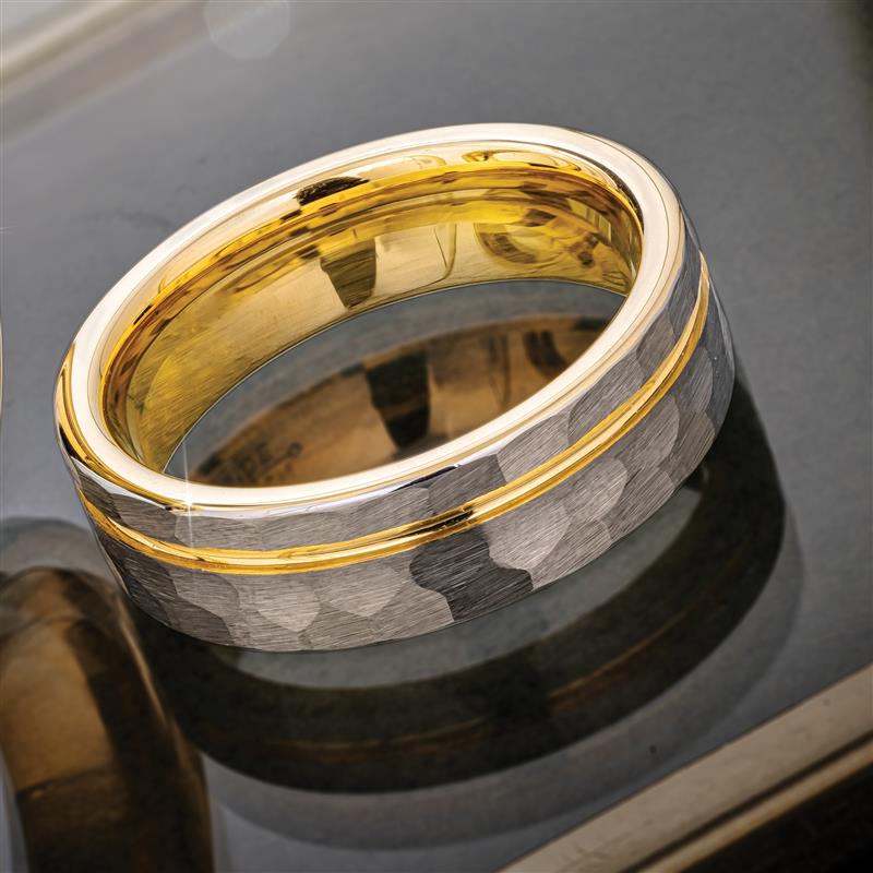Thor's Tungsten Ring (Silver and Gold)