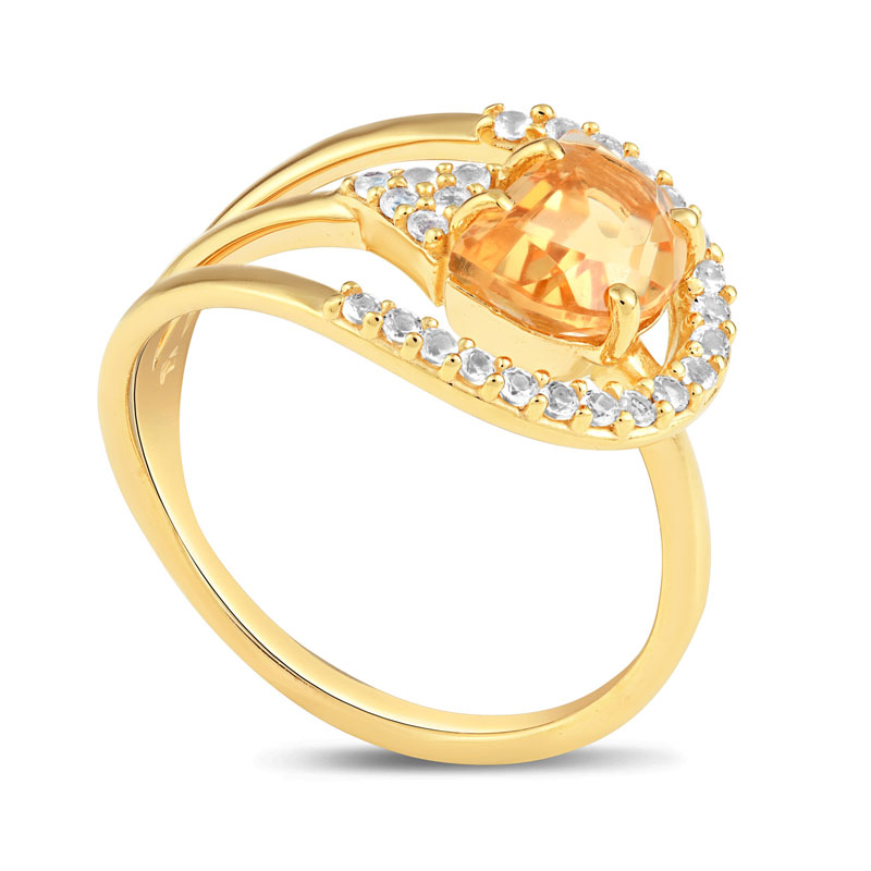 18k Gold Vermeil Citrine Dream Ring