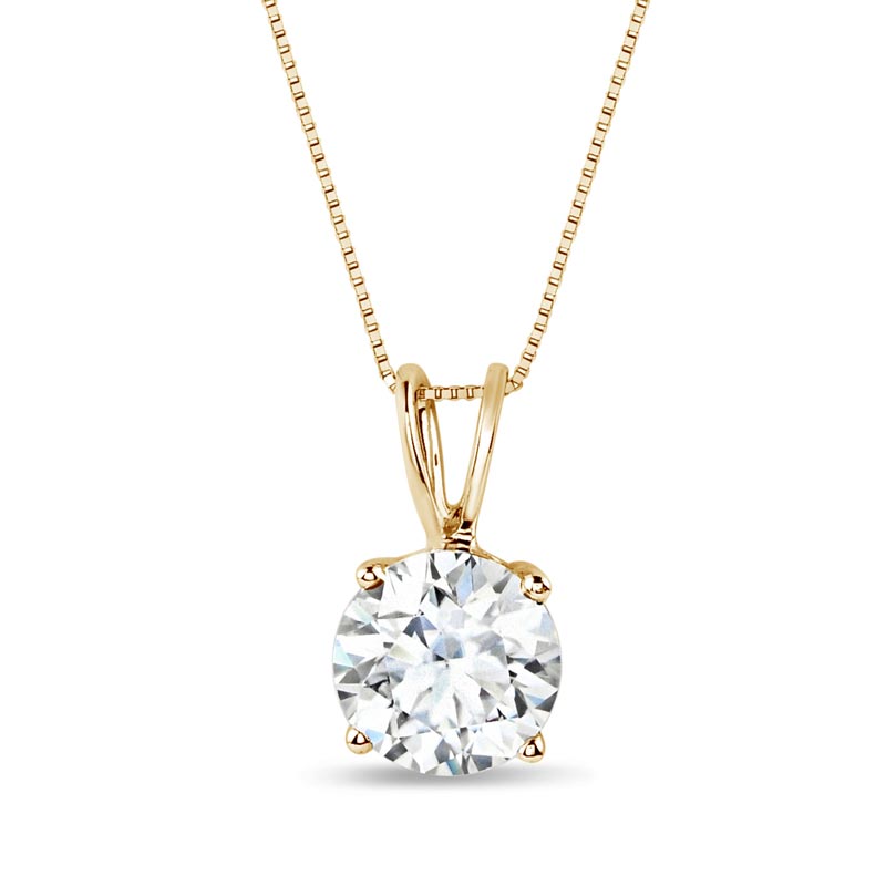 Moissanite Solitare Pendant