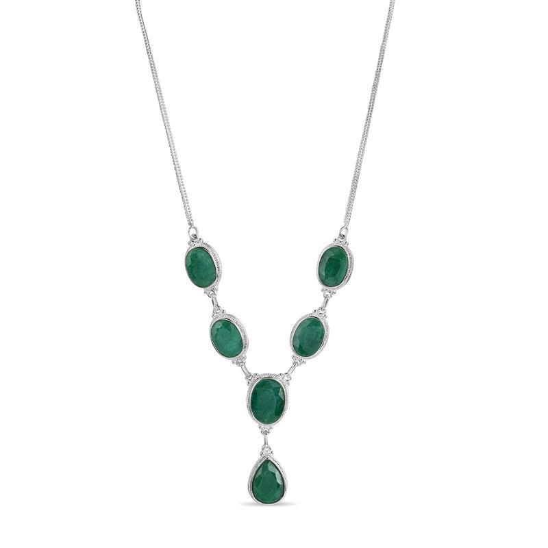 Carnaval Faceted Emerald Necklace