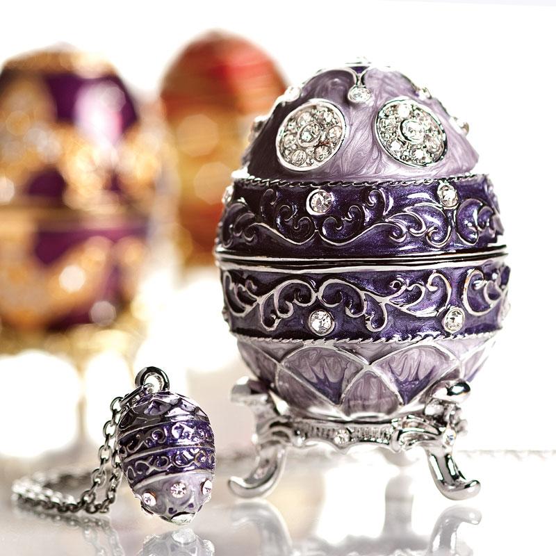 Empress Violet Egg & Necklace