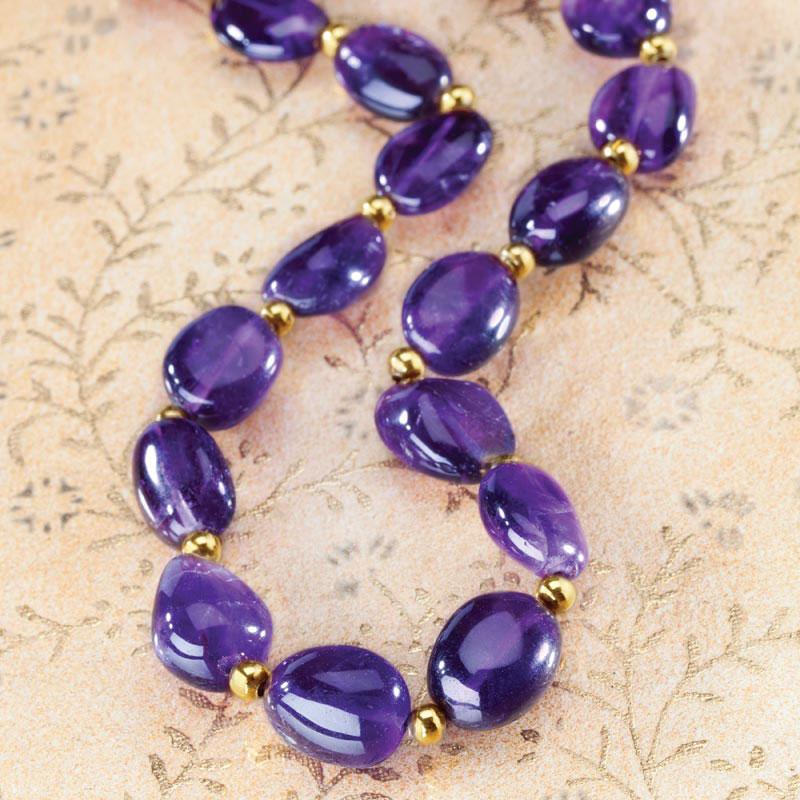 Lusso Amethyst Necklace, Bracelet & Earrings Set
