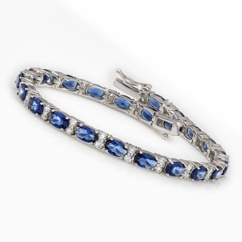 Blue Destiny Tennis Bracelet
