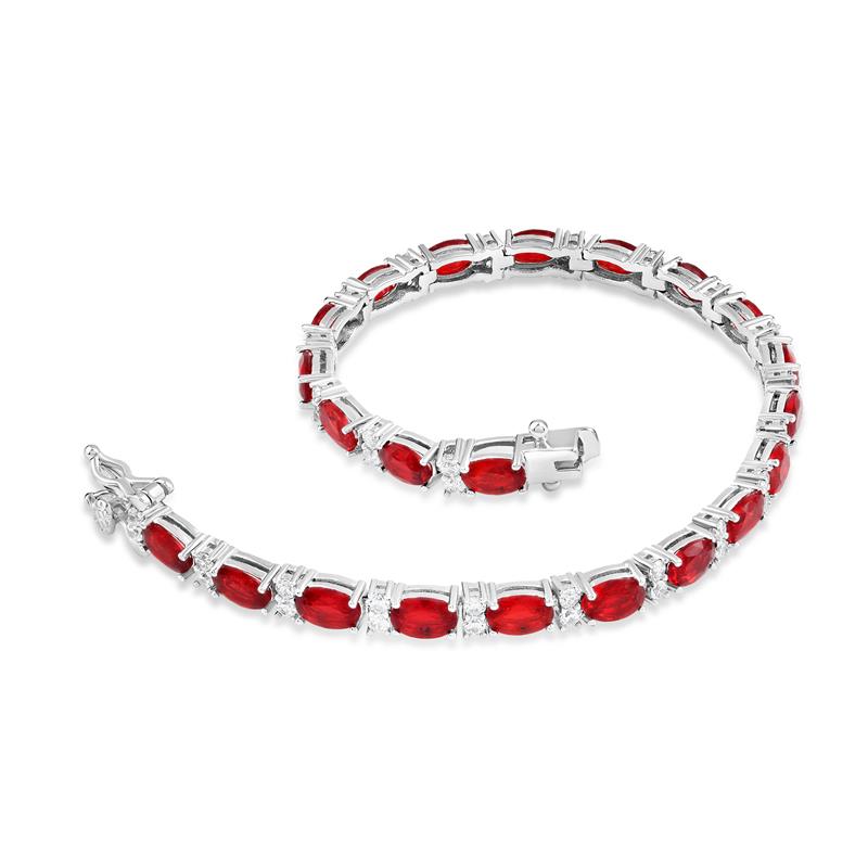 Red Tennis Bracelet