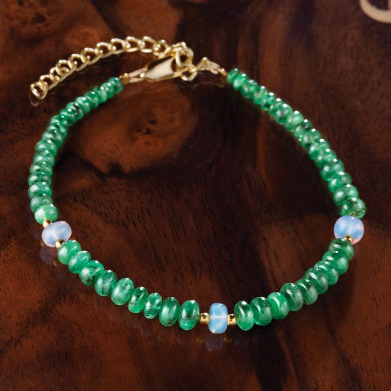 Emerald & Opal Promise Bracelet