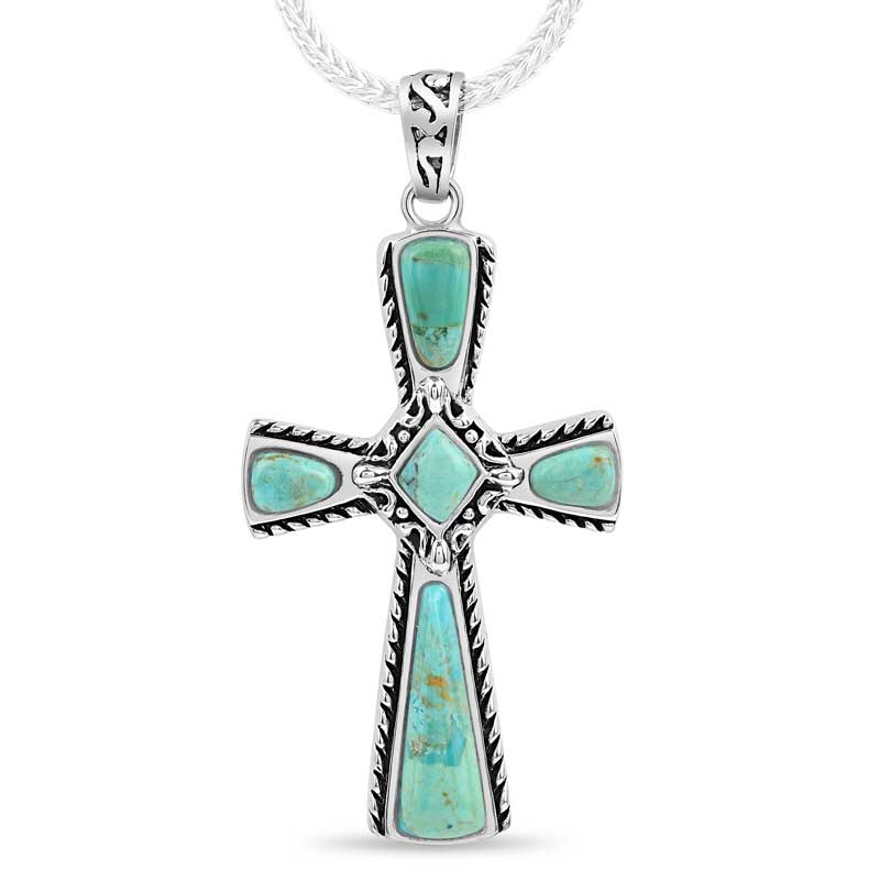 Faith Cross Ring S925 Sterling Silver Mustard Seed Faith Cross Ring Adjustable Open Rings Turquoise Jewelry Christian Gift For Women Female
