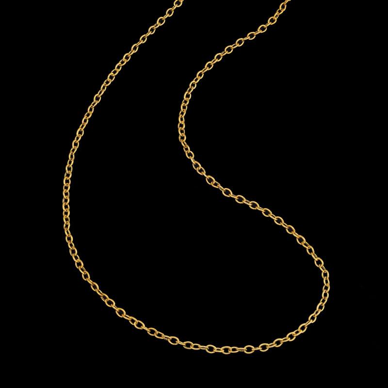 14K Yellow Gold Rolo Link Chain