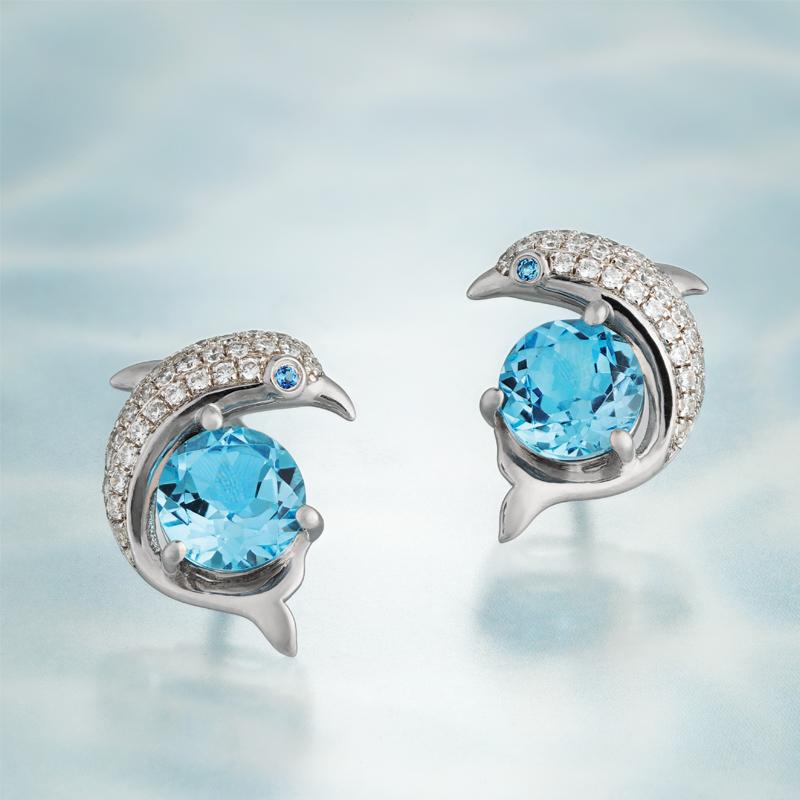 Goldfish Earrings Boma Jewelry Sterling Silver Salmon Fish Stud Earrings - Product Details Dolphin Earrings Girls