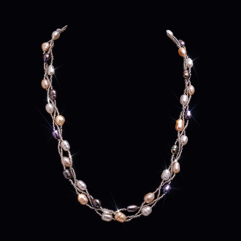 Pearl Trifecta Necklace, Bracelet & Earrings Set