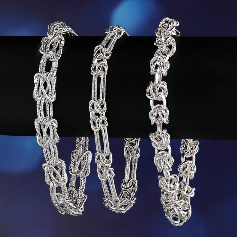 9 inch Italian Sterling Silver Cuban Curb Link Bracelet – T's Accessories
