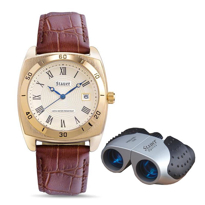 Timemaster Piezo Watch and Free Compact Binoculars