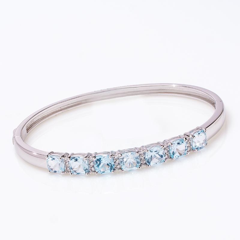 Sky Blue Topaz Bracelet & Earrings