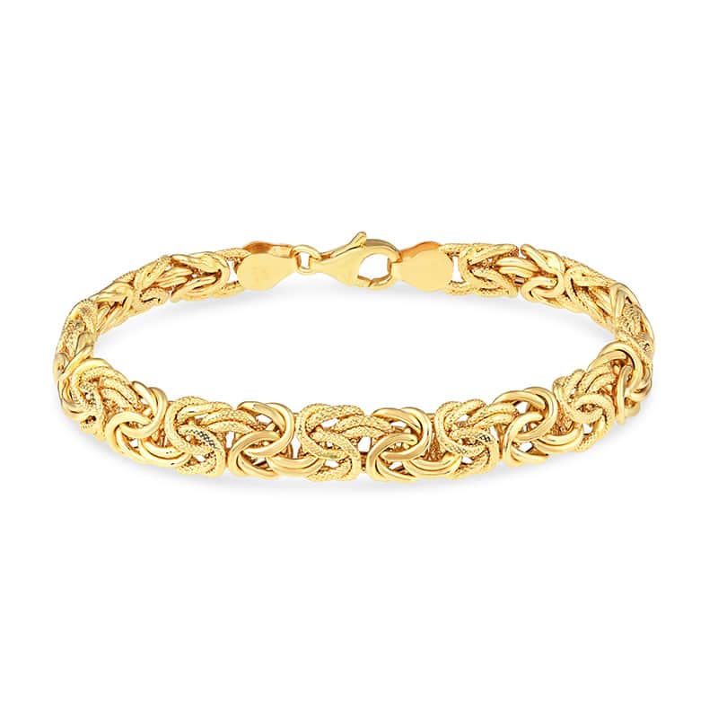 14K Yellow Gold Eterno Byzantine Bracelet