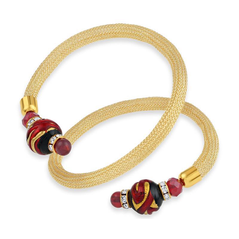 Wrap Around Murano Bracelet (Red)