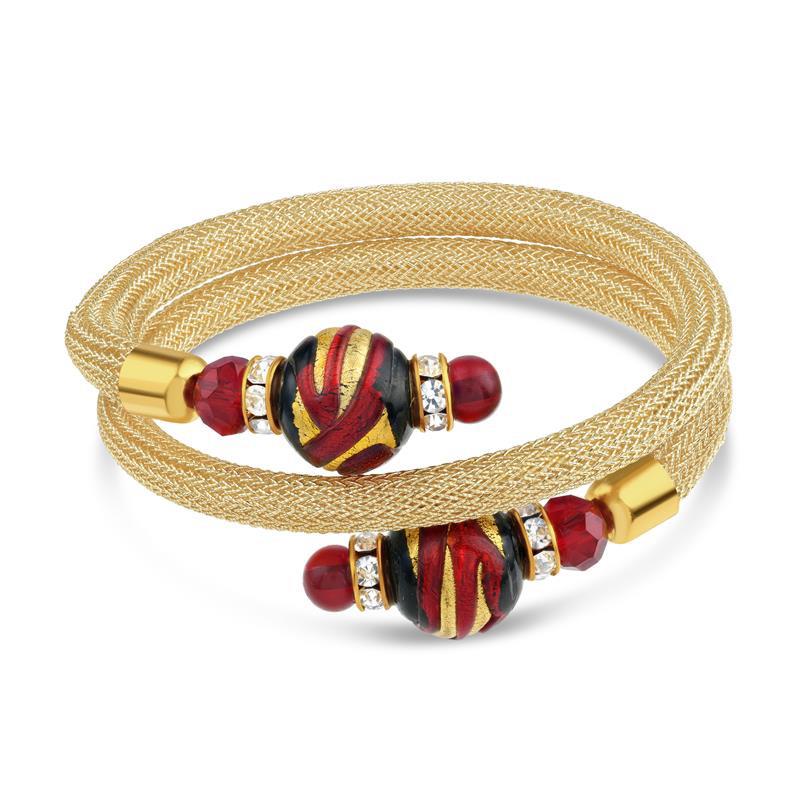 Wrap Around Murano Bracelet (Red)