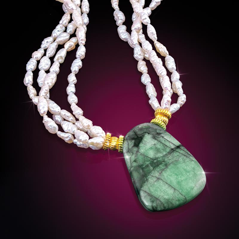 Emerald & Pearl Empress Necklace & 4-Strand Pearl Bracelet Making 