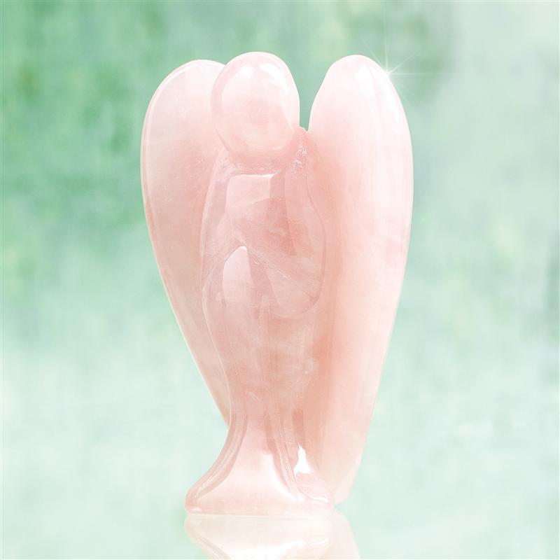 Guiding Light Angel Statues (Pink & White)