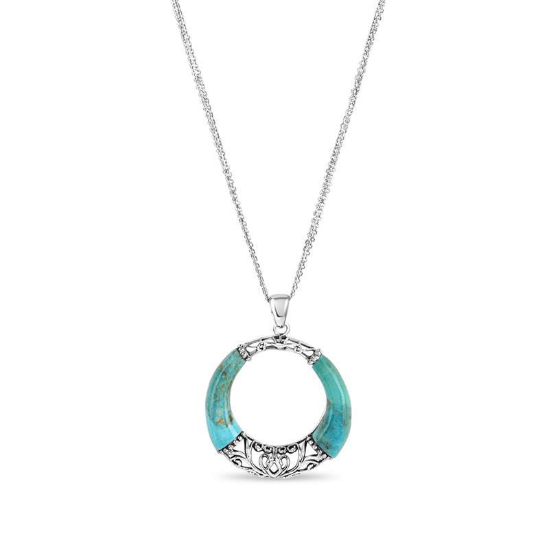 Timeless Turquoise Pendant & Chain