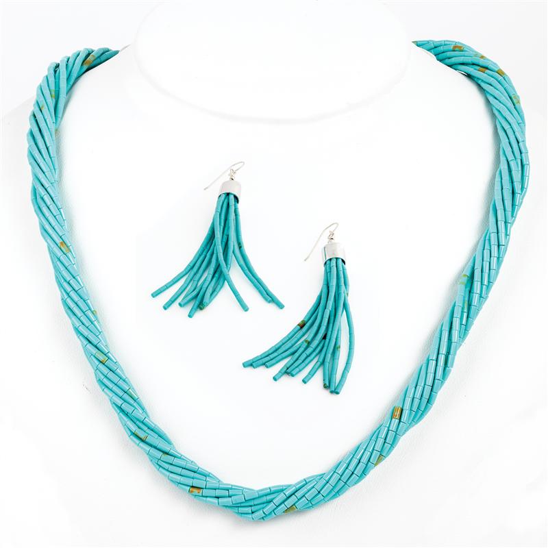 Turquoise Classic Necklace & Earrings
