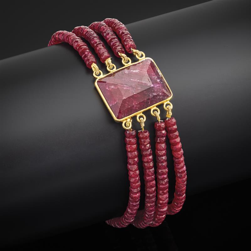 Ruby Passion Stone Bracelet