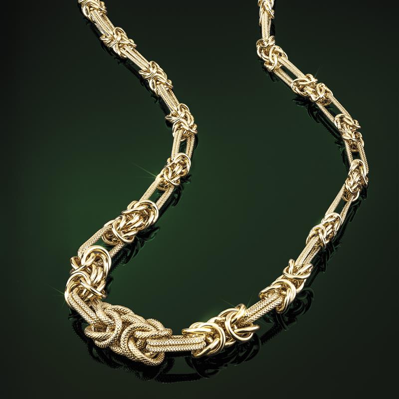 Bizantina Moderna 14K Gold-Finished Sterling Silver Necklace & Bracelet