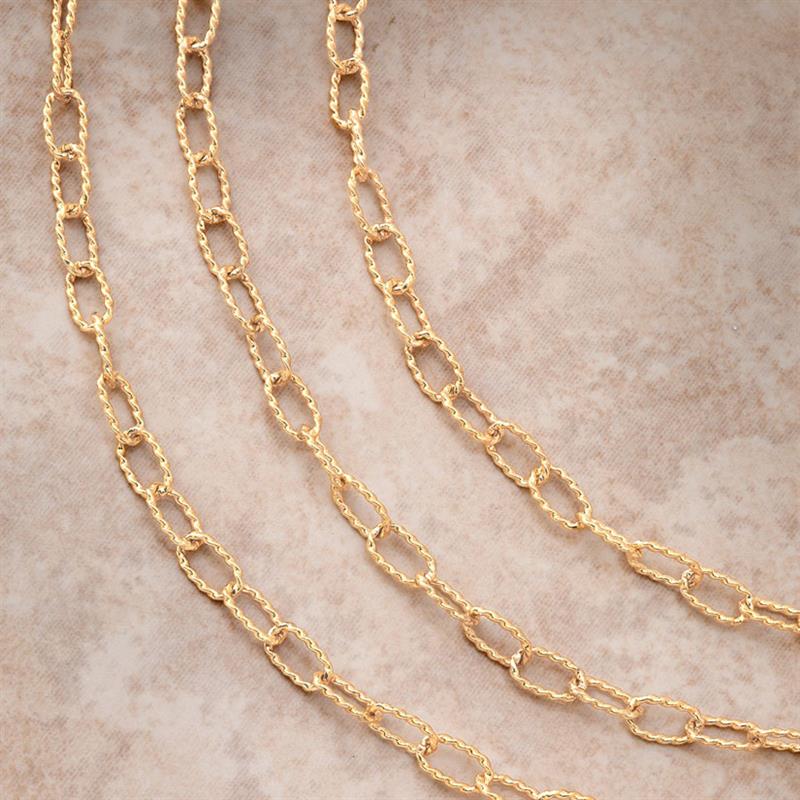 Gold-Finished Sterling Silver Chain (20