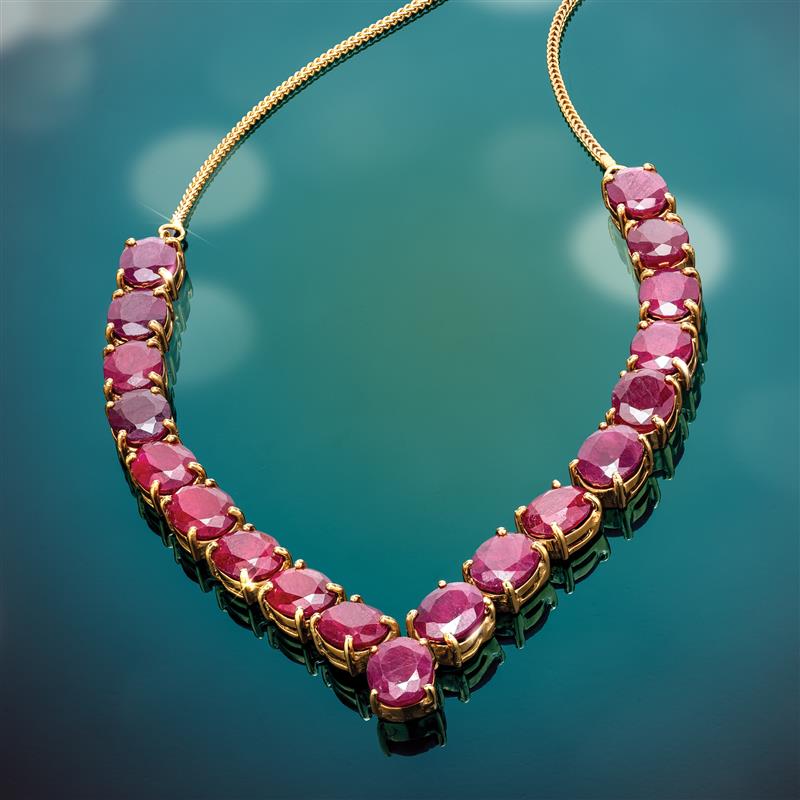Eternal Flame Ruby Necklace