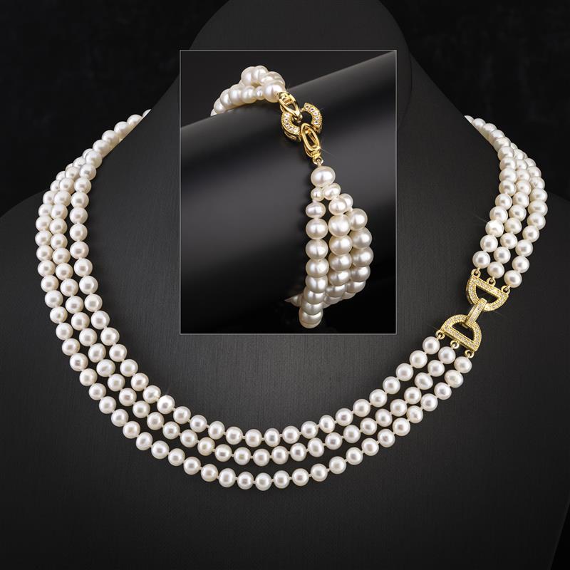 First Lady Pearl Necklace & Bracelet