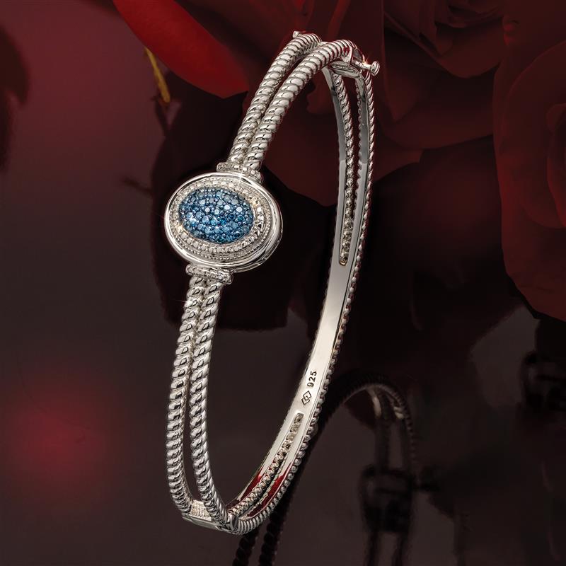 Princess Blue Diamond Bracelet