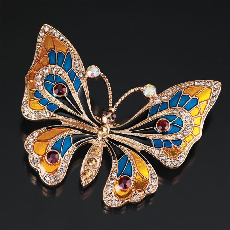 Dragonfly and Butterfly Brooches (set of 2)