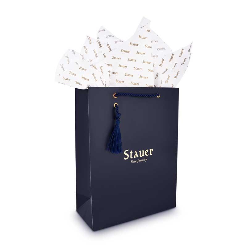 Stauer Gift Bag and Printed Tissue Paper