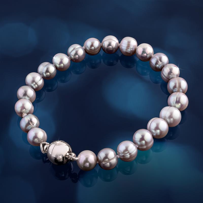Silver Cultured Pearl Bracelet