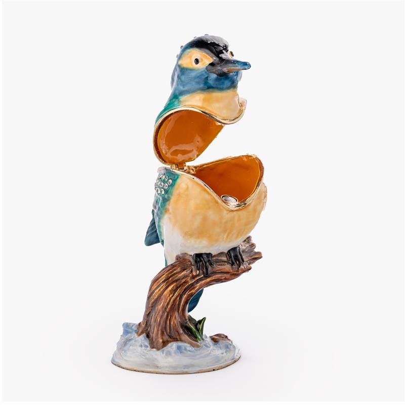 Friends of a Feather Trinket Box - Kingfisher
