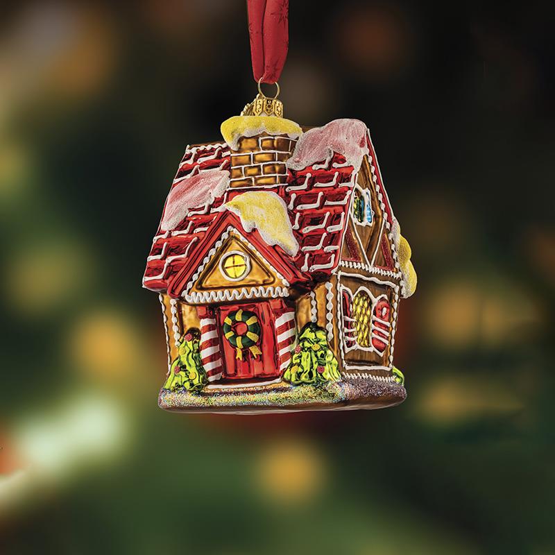 Gingerbread House Holiday Magic Ornament