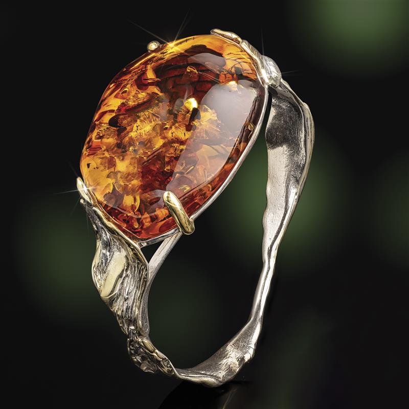 Sterling Silver Freeform Amber Collection