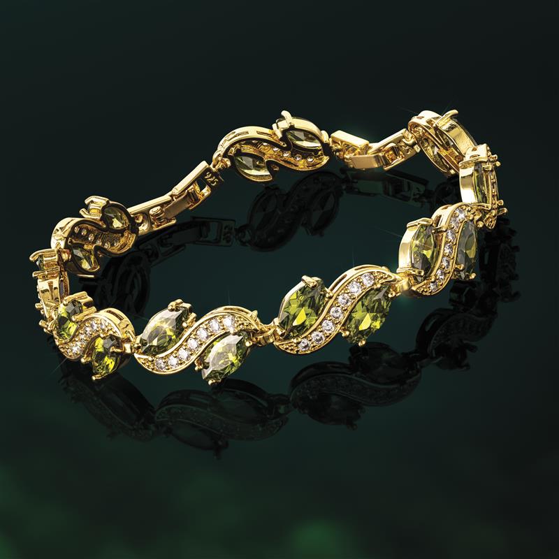 Green Elusion Necklace, Bracelet & Earrings