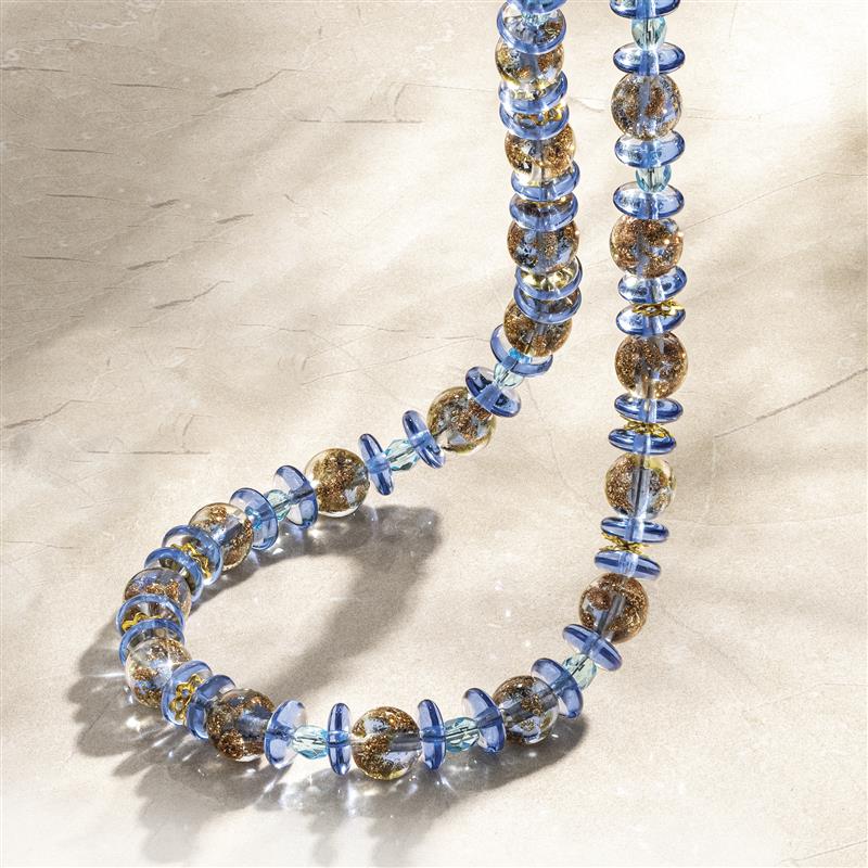 Summer Breeze Blue Murano Necklace, Bracelet & Earrings
