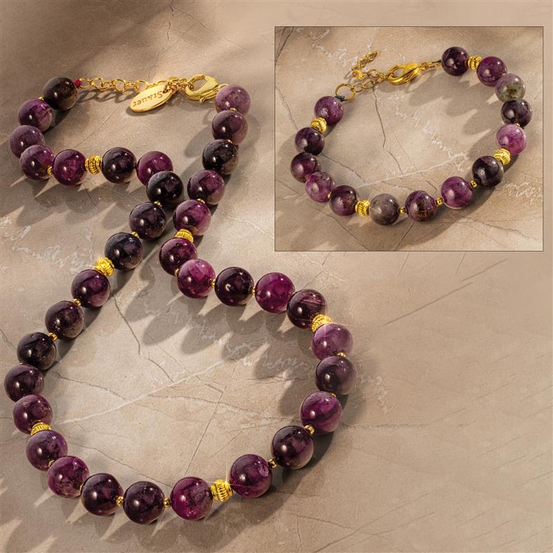 Congo Ruby Necklace & Bracelet