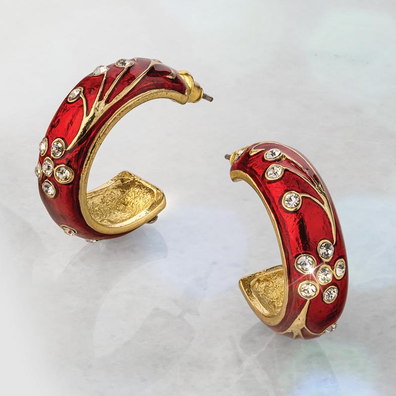 Red Splendide Earrings