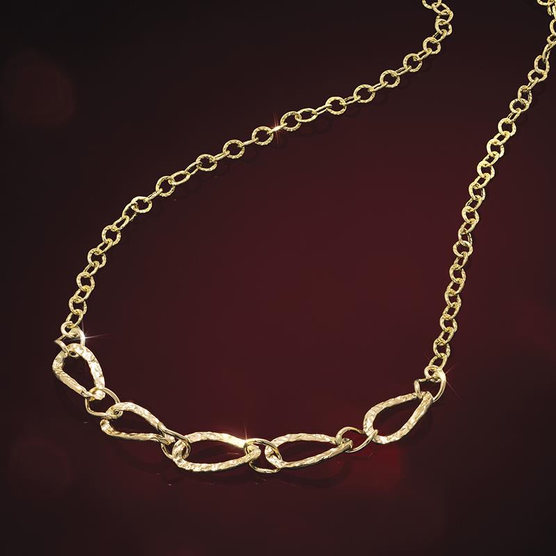 14K Yellow Gold Love Links Necklace