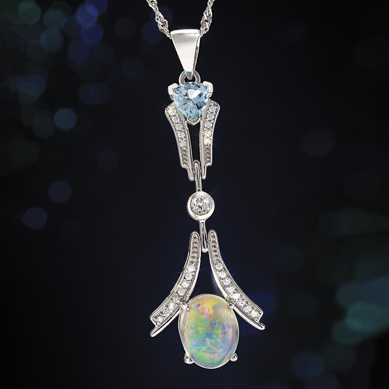 Victory Opal Pendant & Chain
