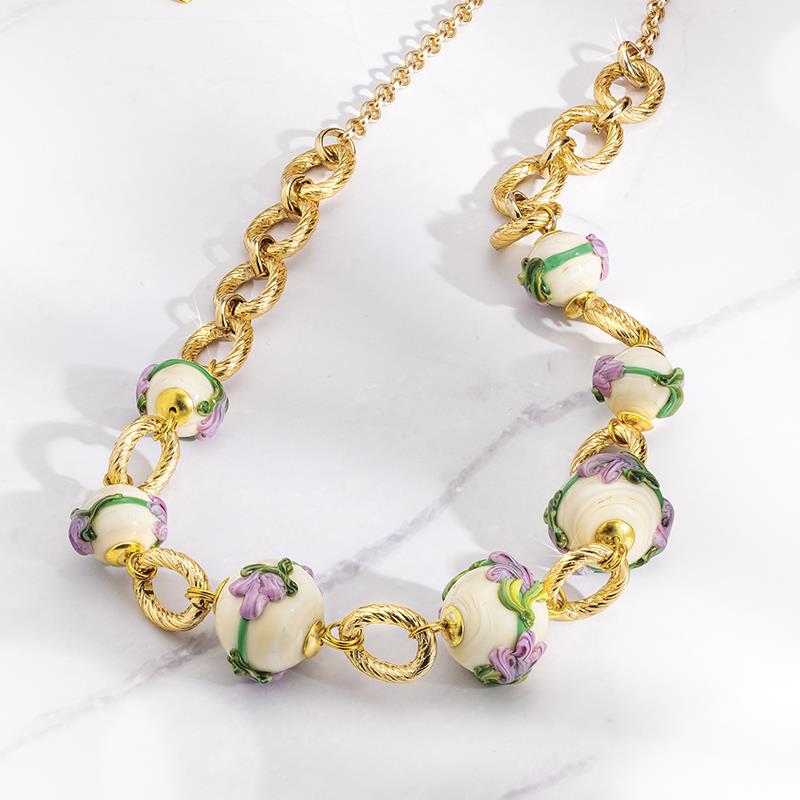 Lilac Murano Necklace