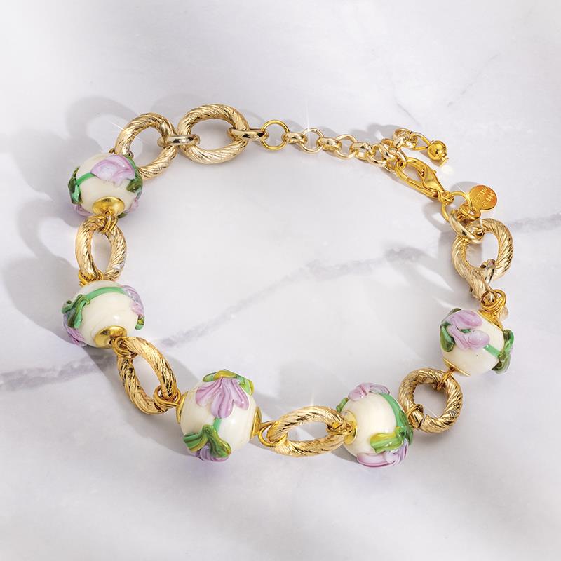 Lilac Murano Bracelet