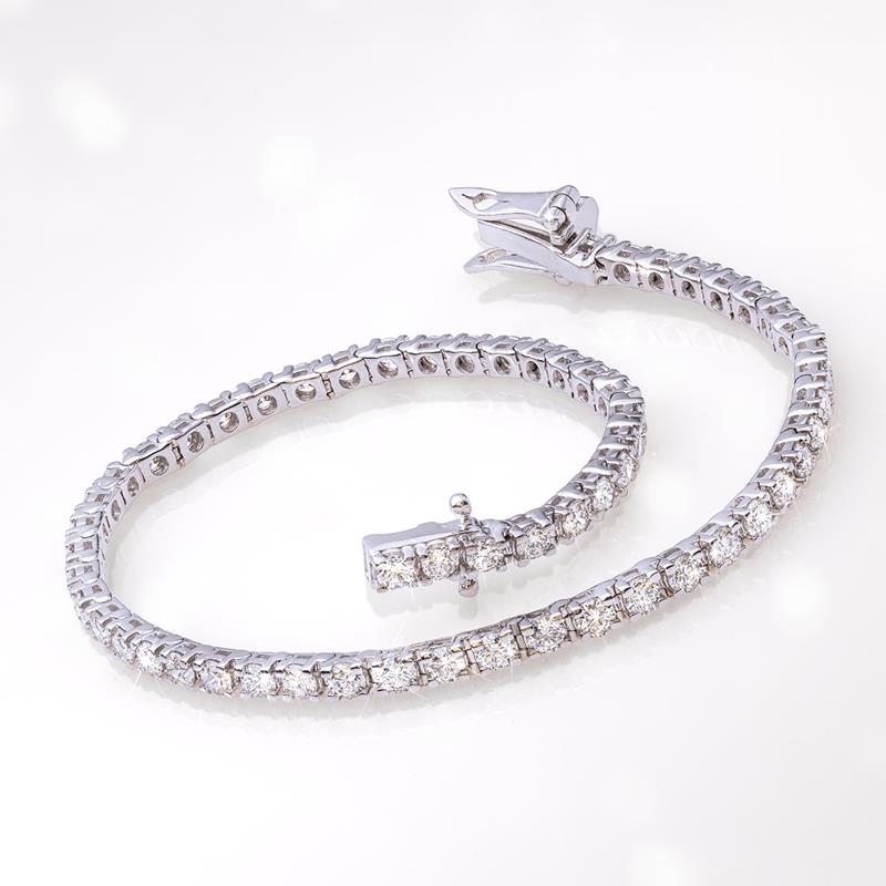 Sterling Silver Lab Diamond Bracelet