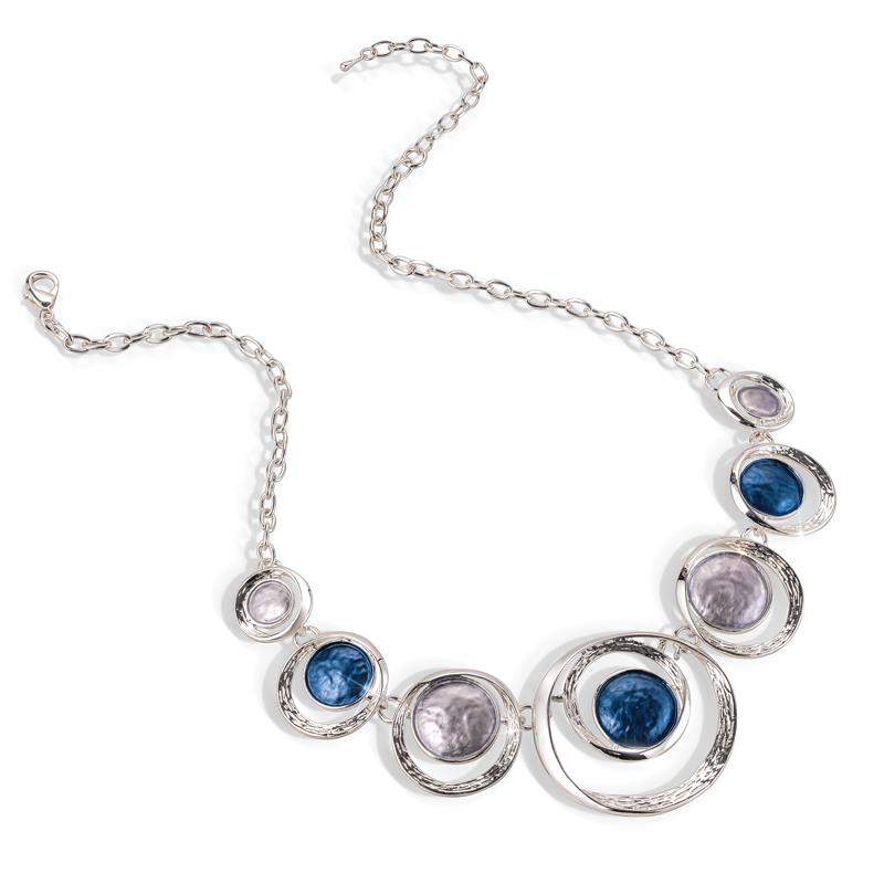 Silvered Atlantis Necklace & Earrings