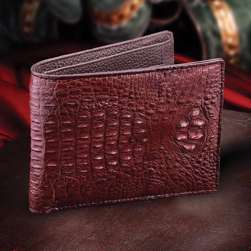 BULLCAPTAIN Leather Bifold Wallet for Men Zipper Coin Purse