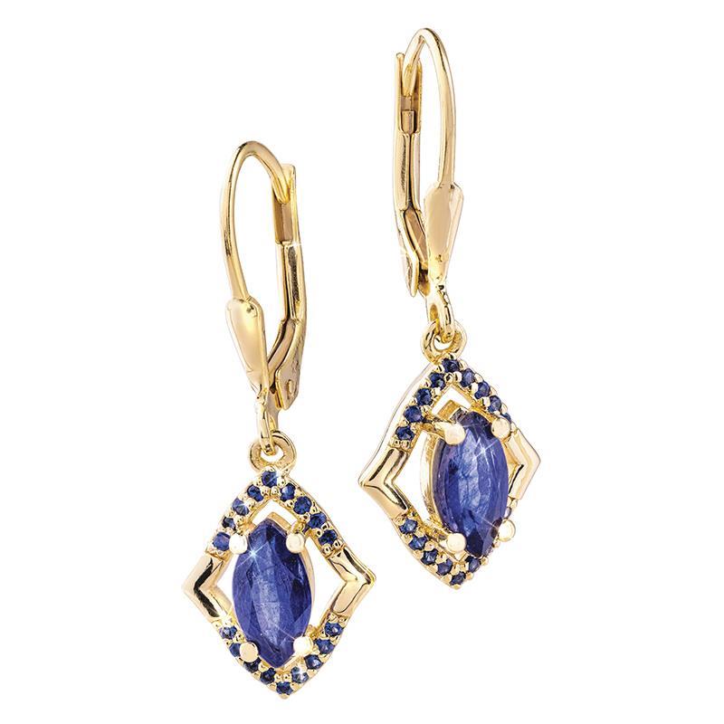 Women's Gem Island Sapphire Earrings