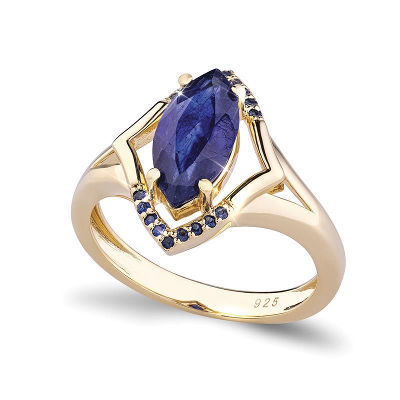 Women's Gem Island Sapphire Ring